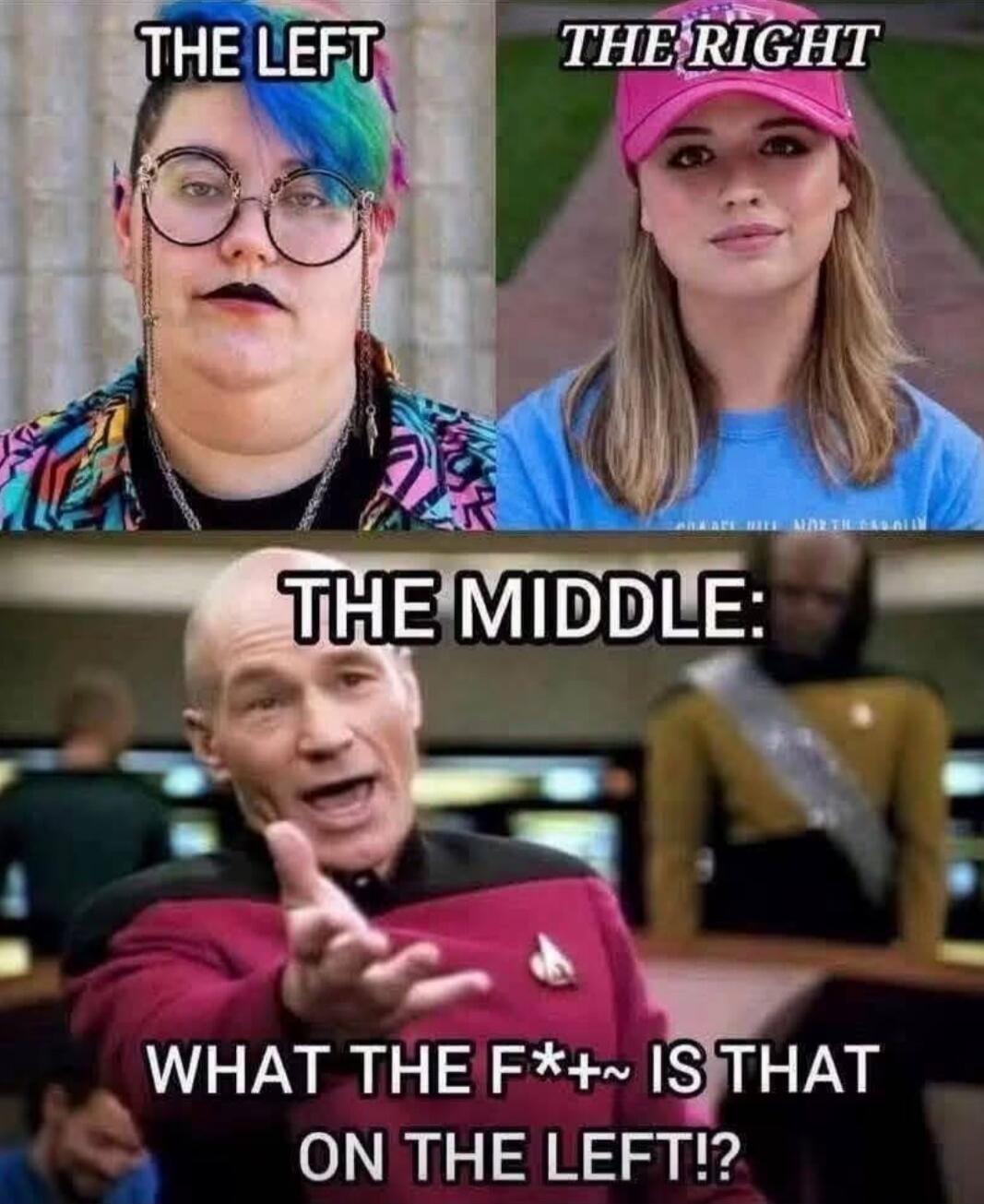 THE LEFT THE RIGHT THE MIDDLE: WHAT THE FUCK IS THAT ON THE LEFT!?