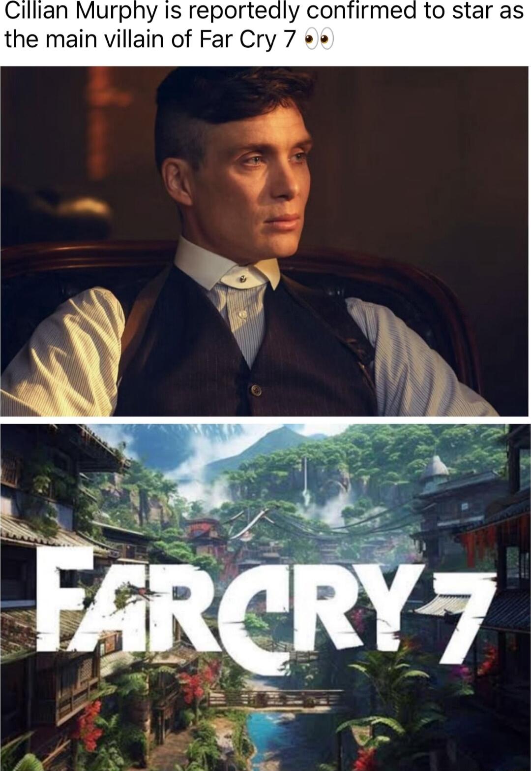 Cillian Murphy Is reporteadly confirmed to star as the main villain of Far Cry 7