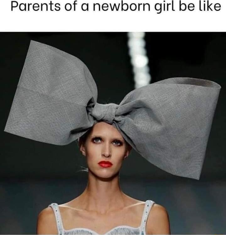 Parents of a newborn girl be like