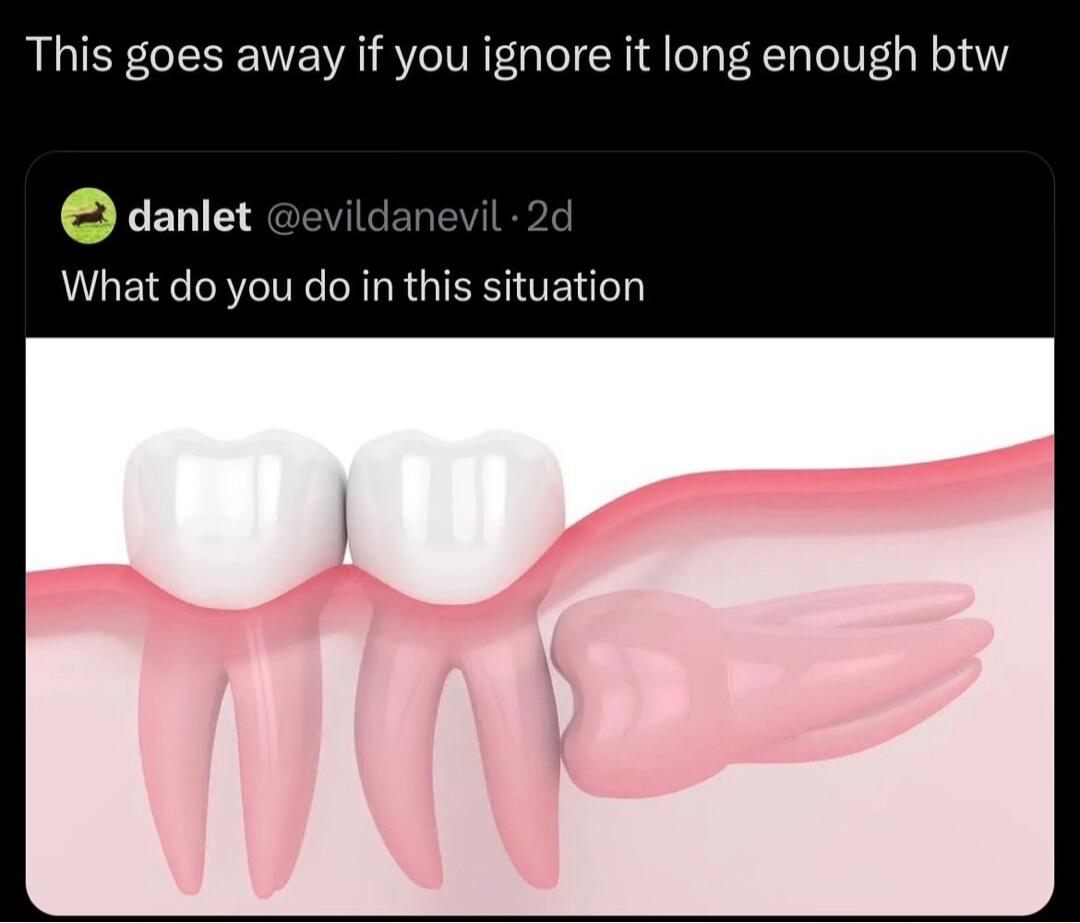 This goes away if you ignore it long en danlet evildane What do you do in this situation