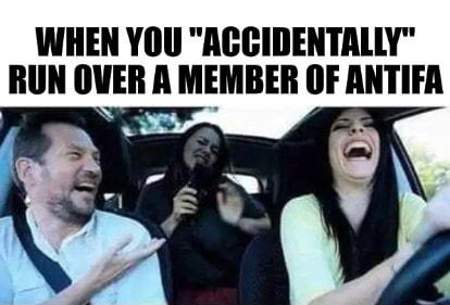 IWHEN YOU ACCIDENTALLY RUN OVER A MEMBER OF ANTIFR 7