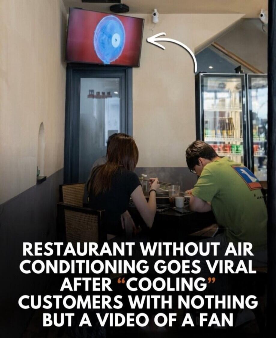 RESTAURANT WITHOUT AIR CONDITIONING GOES VIRAL AFTER 