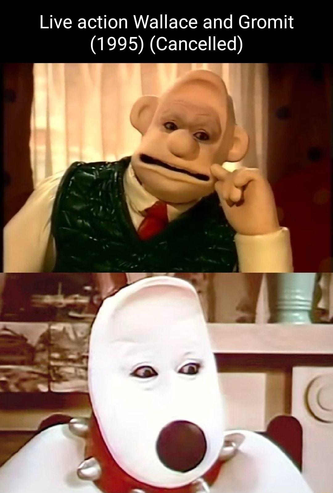 Live action Wallace and Gromit 1995 Cancelled
