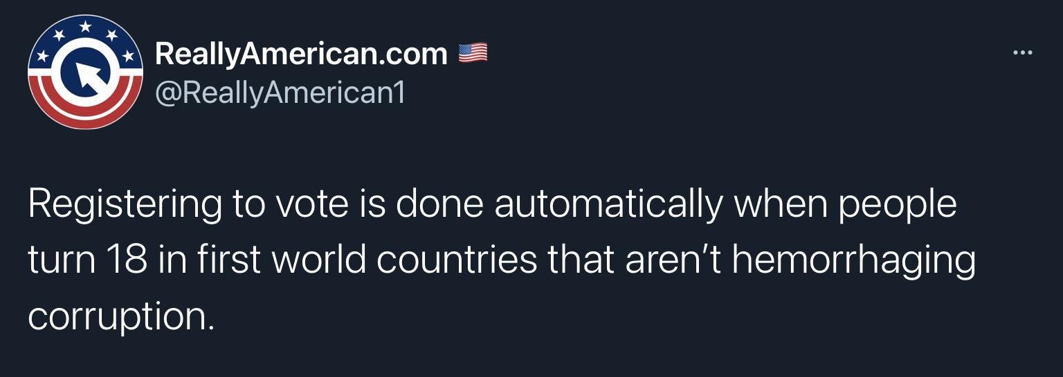 REET WAy o1 g Melo g QUREEYAN g ETaer ol REIIS gl ale RloRYe CHEYo ol glY 1U el ppFe oFYAWY o lTg R olTo o turn 18 in first world countries that arent hemorrhaging corruption