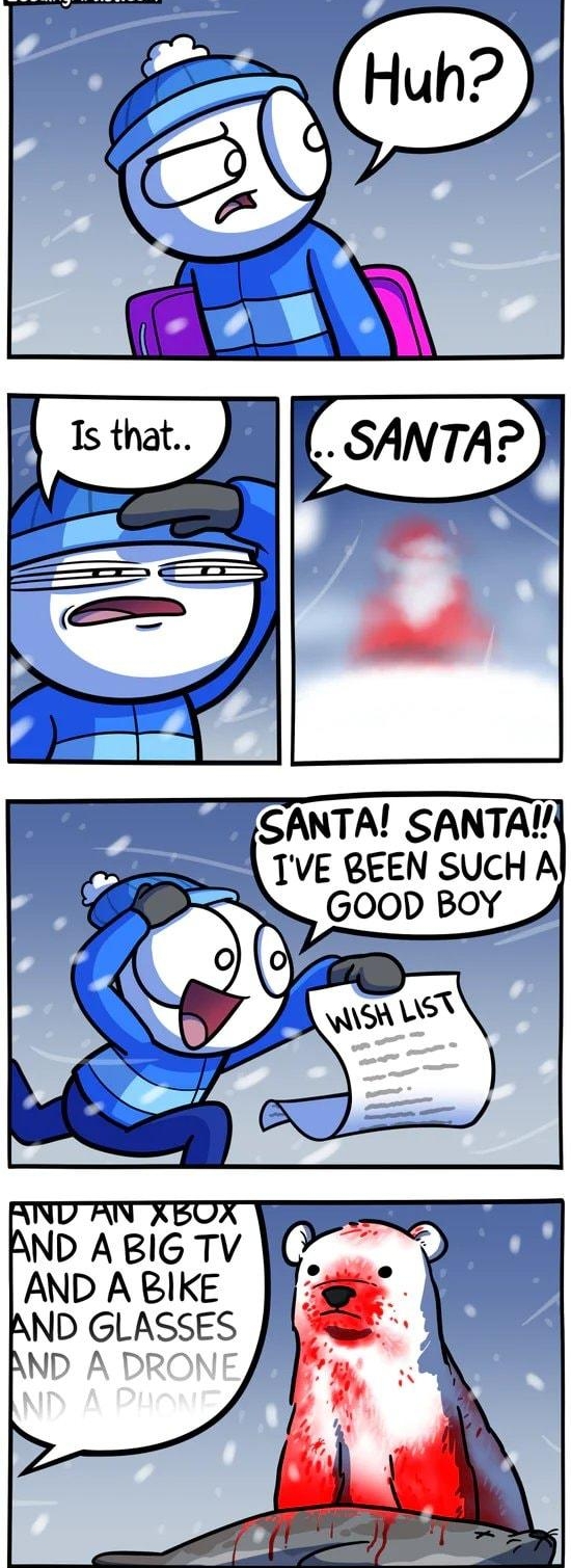 TVE BEEN SUCH A GOOD BOY AND A BIG TV AND A BIKE AND GLASSES