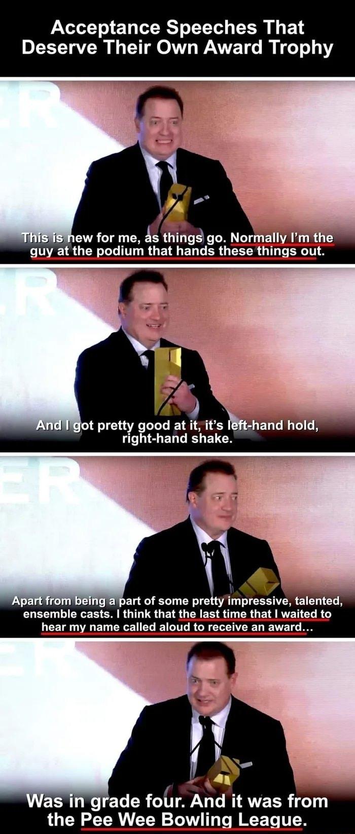 Acceptance Speeches That LTV O WAVET R eTe111 uf g part of some pretty impressive talented Ap b ensemble casts think that jmmgmmm hear my name called aloud to receive an award Wasin grade f And it was from LU CNEER N CEN T I o R T T