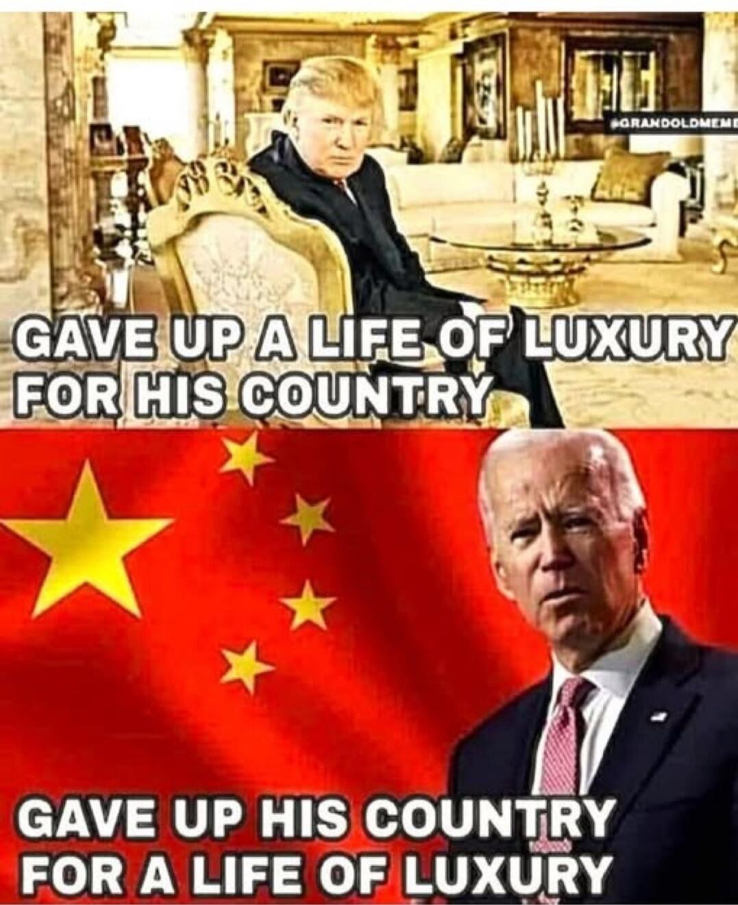 GAVE UP A LIFE OF LUXURY FOR HIS COUNTRY GAVE UP HIS COUNTRY FOR A LIFE OF LUXURY #GRANDOLDMEME