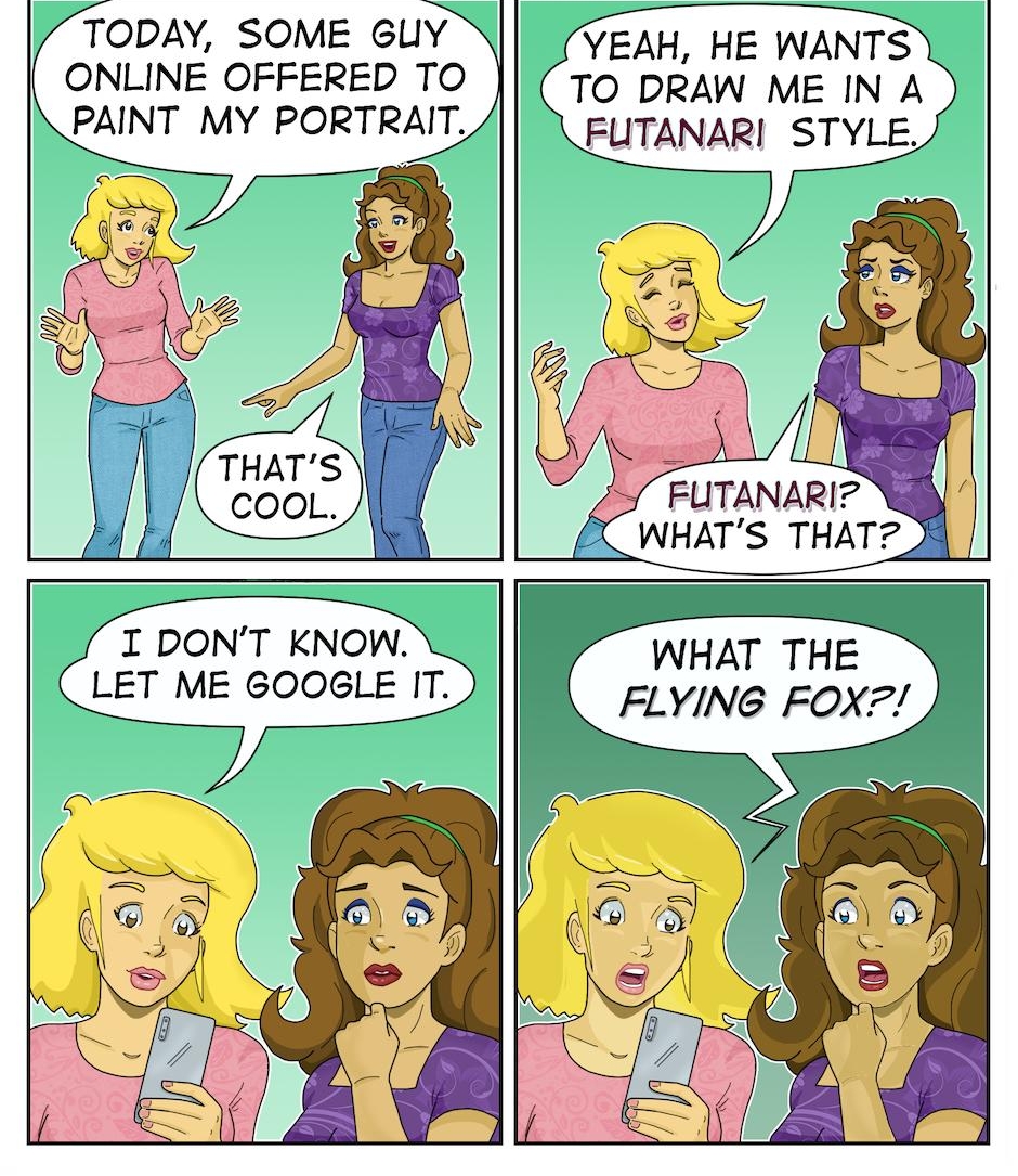 Soemething Q N Celeste TODAY SOME 6UY ONLINE OFFERED TO PAINT MY PORTRAIT YEAH HE WANTS TO DRAW ME IN A FUTANARI STYLE