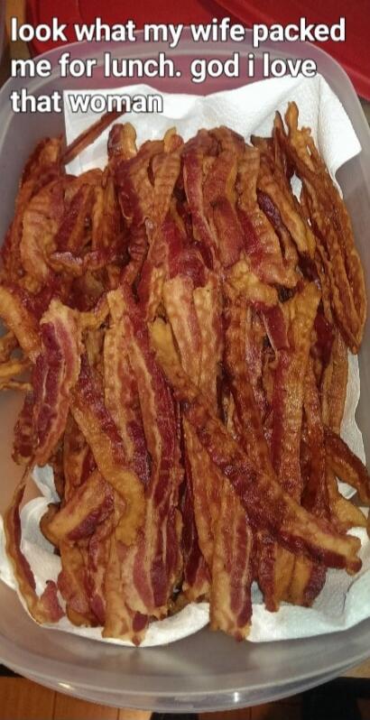 look what my wife packed me for lunch. god i love that woman