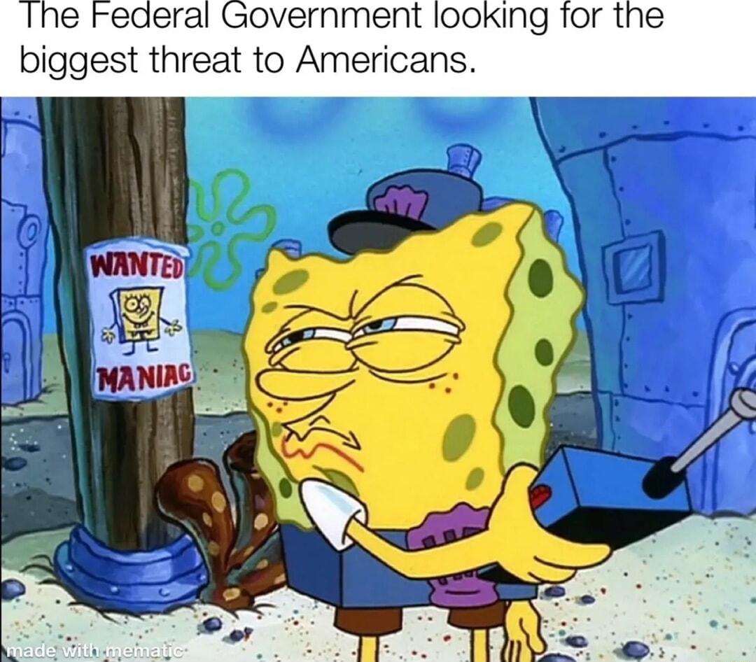 e Federal Government looking for the biggest threat to Americans