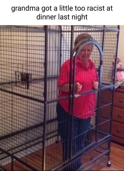 grandma got a little too racist at dinner last night