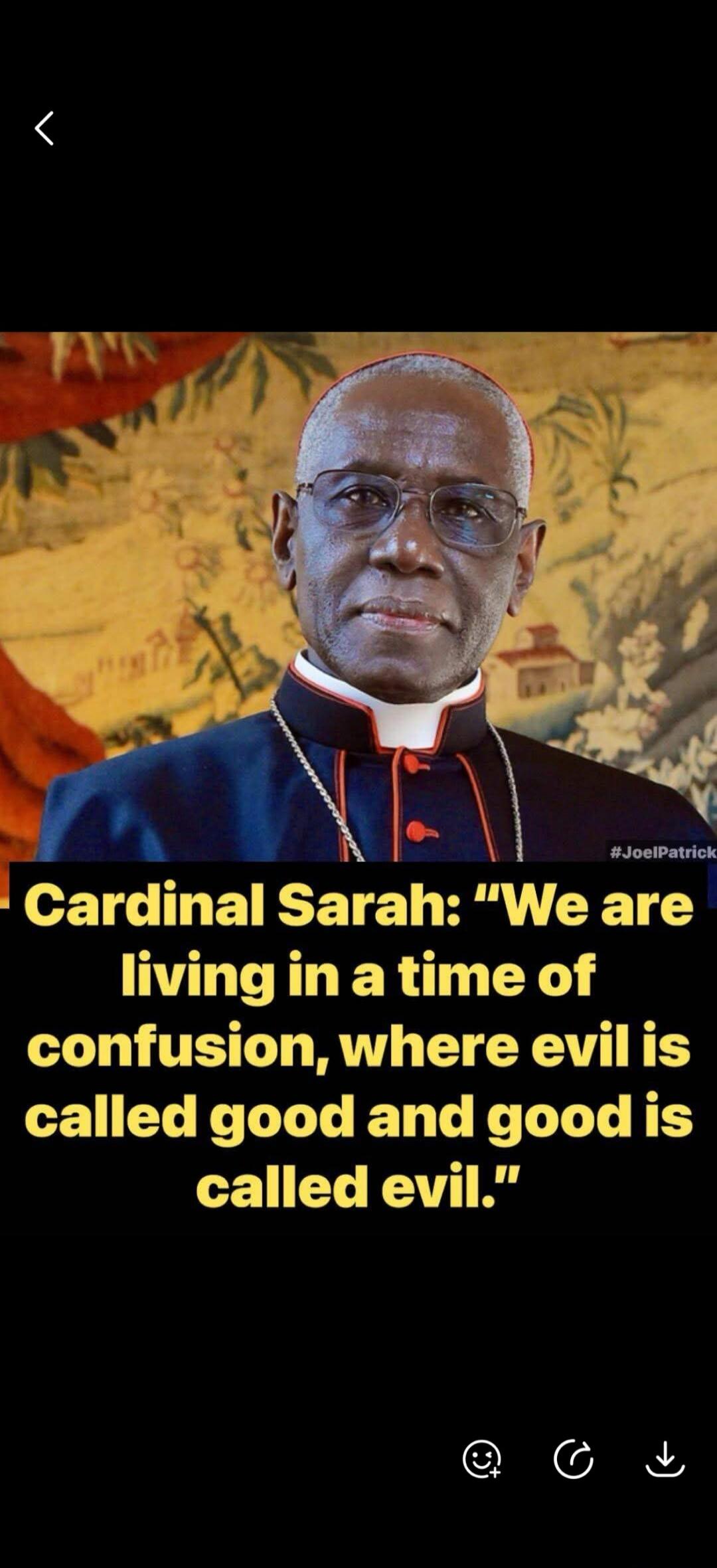 Cardinal Sarah: 