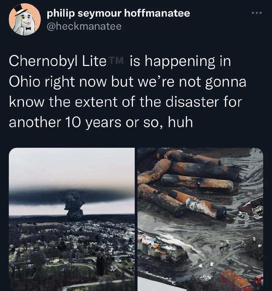 philip seymour hoffmanatee GHERL N EREICE O3 TgaTe o W R N s EToToTTa g R Ohio right now but were not gonna know the extent of the disaster for another 10 years or so huh