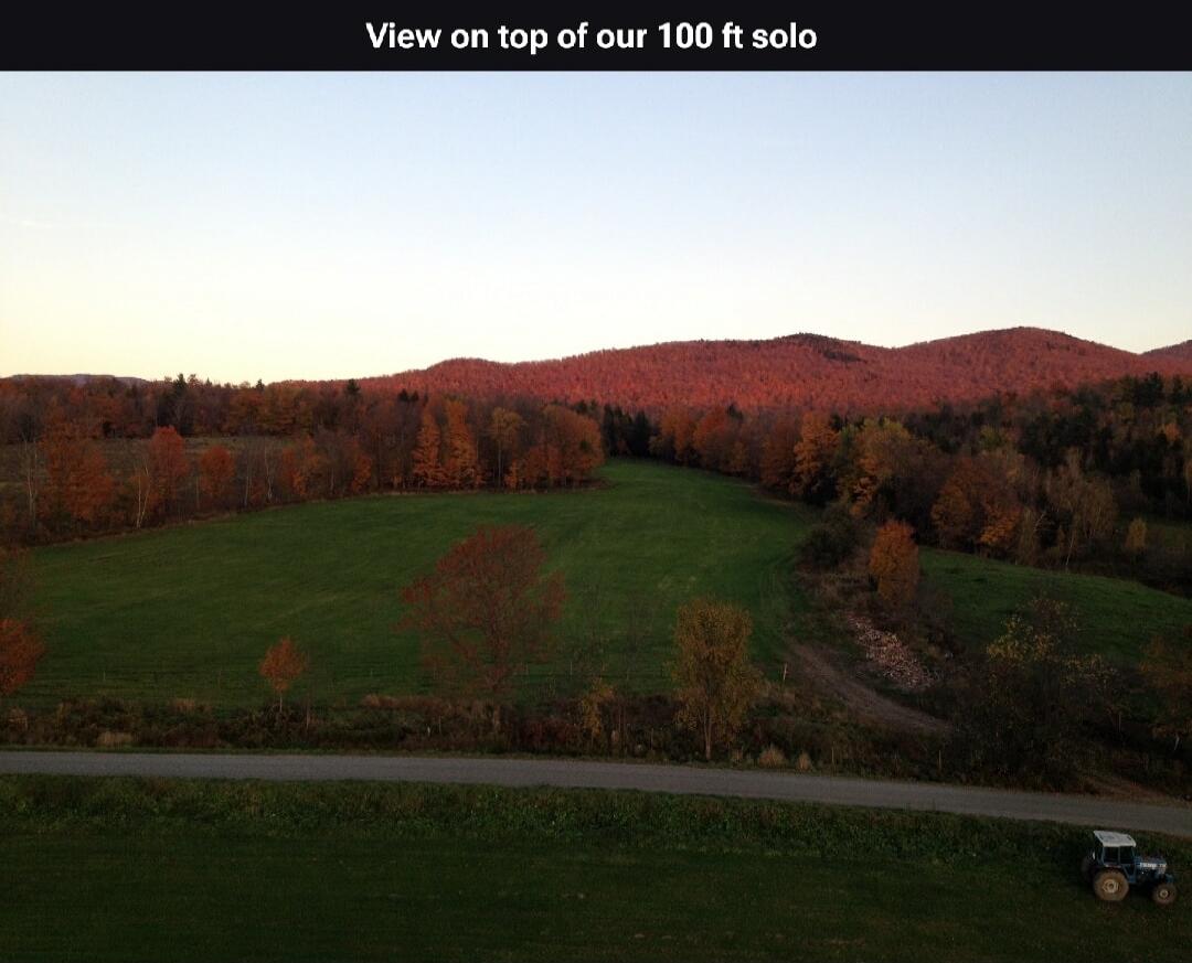 View on top of our 100 ft solo