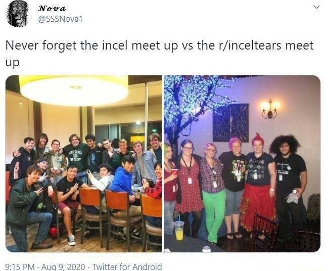 g Never forget the incel meet up vs the rinceltears meet up