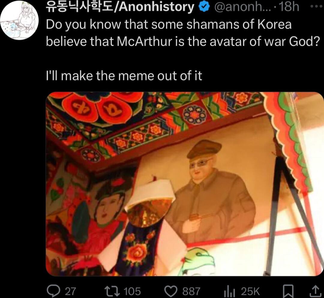 FSAEAnonhistory anonh h Do you know that some shamans of Korea CEIEERGE NG GEEIEICIgIATE el Il make the meme out of it L hi2sk R