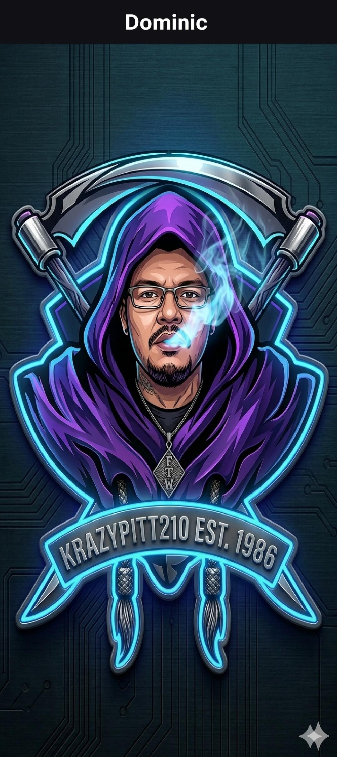 Dominic KRAZYPITT210 EST. 1986 FTW