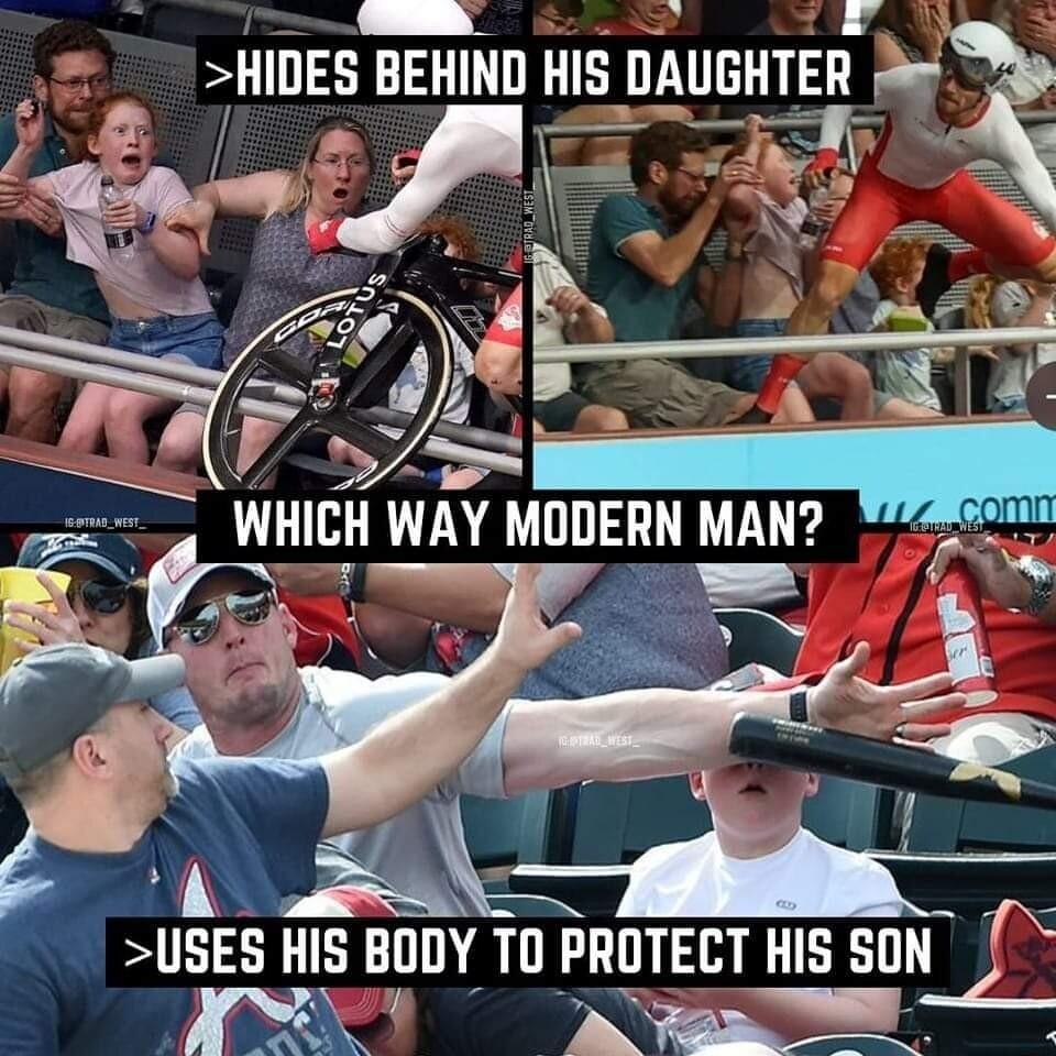 _ t e HIIE5 BEHIND HIS DAUEHTEH USES 1S BODY 70 PROTECT HiS SON NN T AR