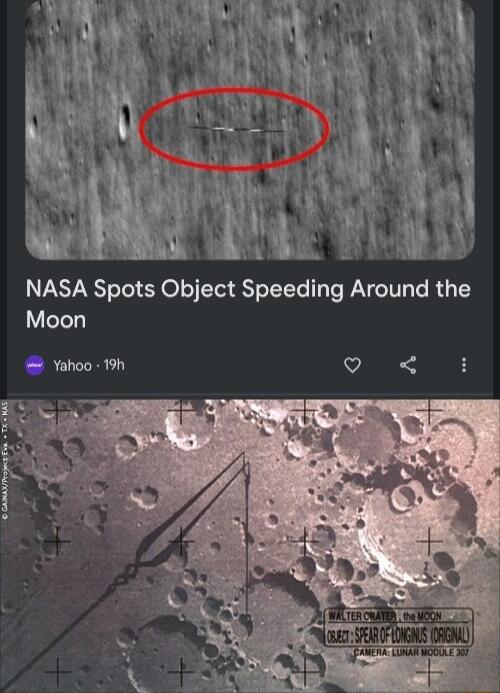 WY L 0 R NASA Spots Object Speeding Around the Moon Yahoo 19h VIS