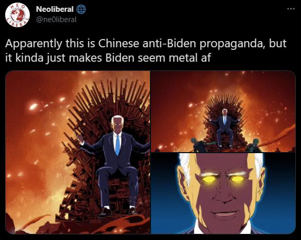 LI nedliberal PaVe o E 1 TR G TN VT W To B e T el o o ETe Ty Te E M e10 4 it kinda just makes Biden seem metal af