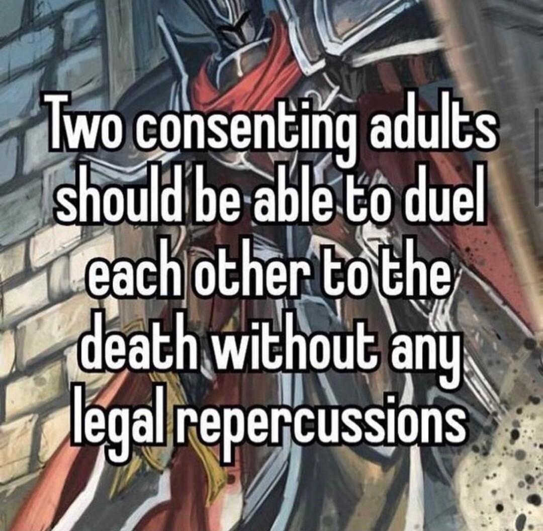 11007 08 L glwo consentmg adults Eshould beabl o duel fachjother t hw ieathwhout anyy i g9leqal repercussmns LSRR