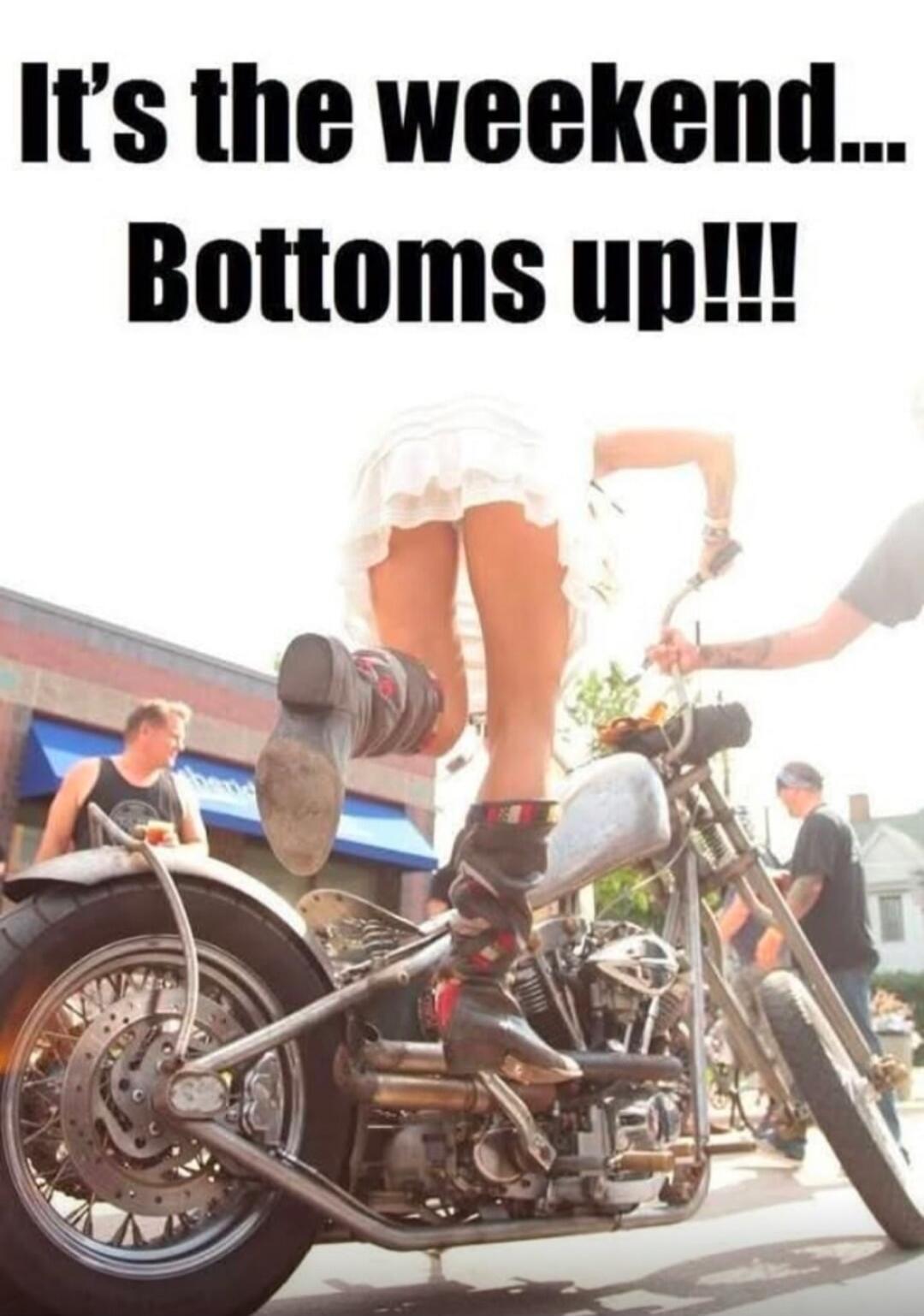 It's the weekend... Bottoms up!!!