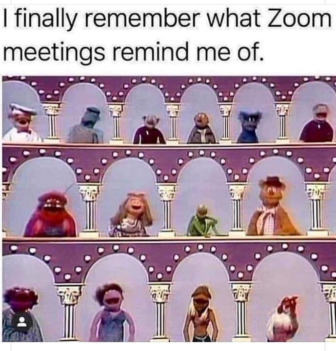 finally remember what Zoom meetings remind me of iV i N 4