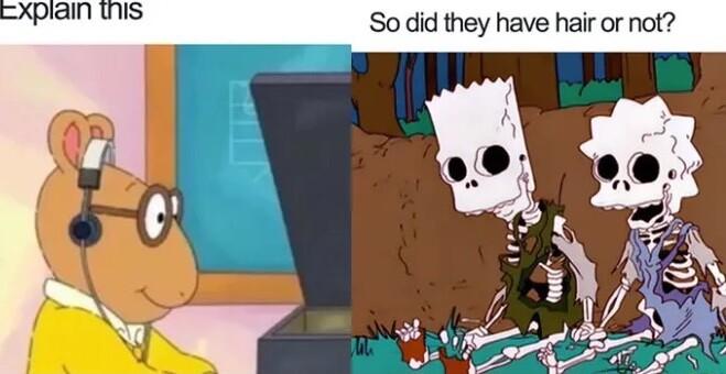 So did they have hair or not