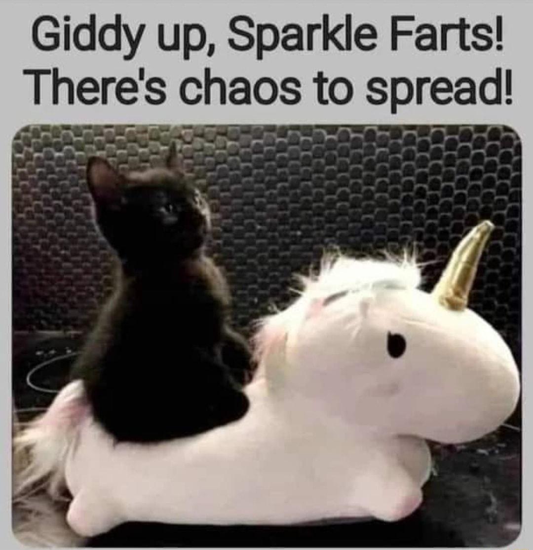 Giddy up Sparkle Farts Theres chaos to spreadI
