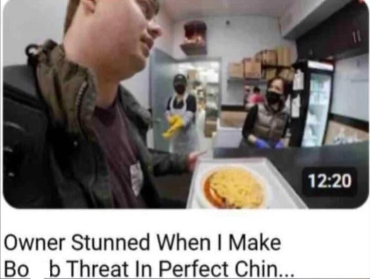 Owner Stunned When I Make Bomb Threat In Perfect Chin...