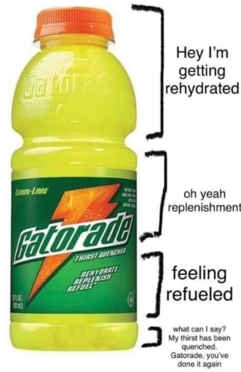 l Hey Im getting rehydrated e