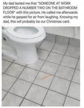 My dad texted me that 