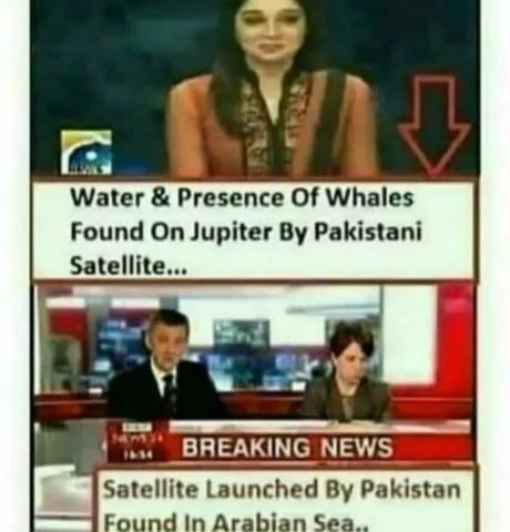 Water Pres Of Whales Found On Jupiter By Pakistani ter BHEAKING NEWS Satellite uunched By Pakistan