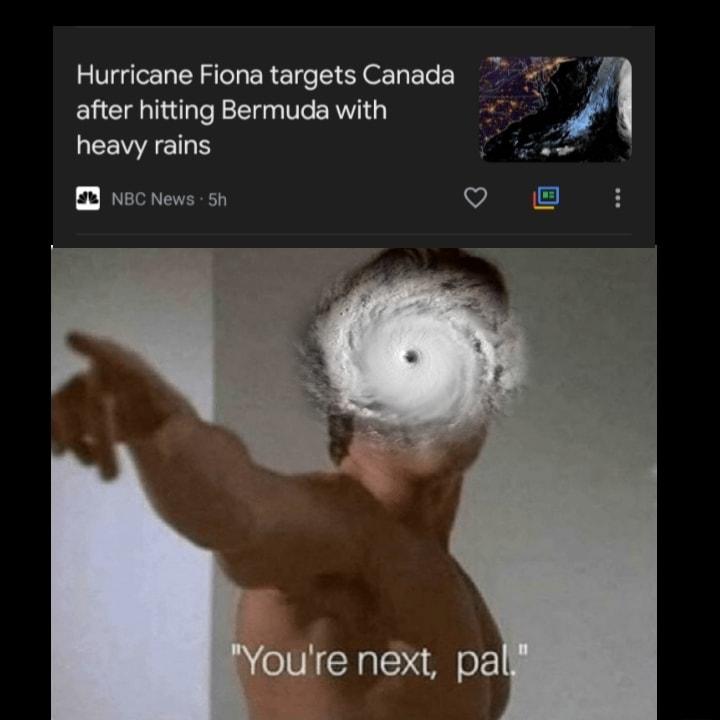 Hurricane Fiona targets Canada after hitting Bermuda with heavy rains 0 Nechews 50 o oure next pal
