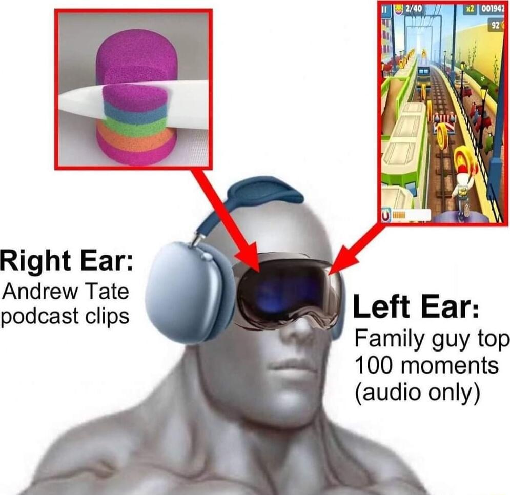 Right Ear Andrew Tate podcast clips Left Ear Family guy top 100 moments audio only