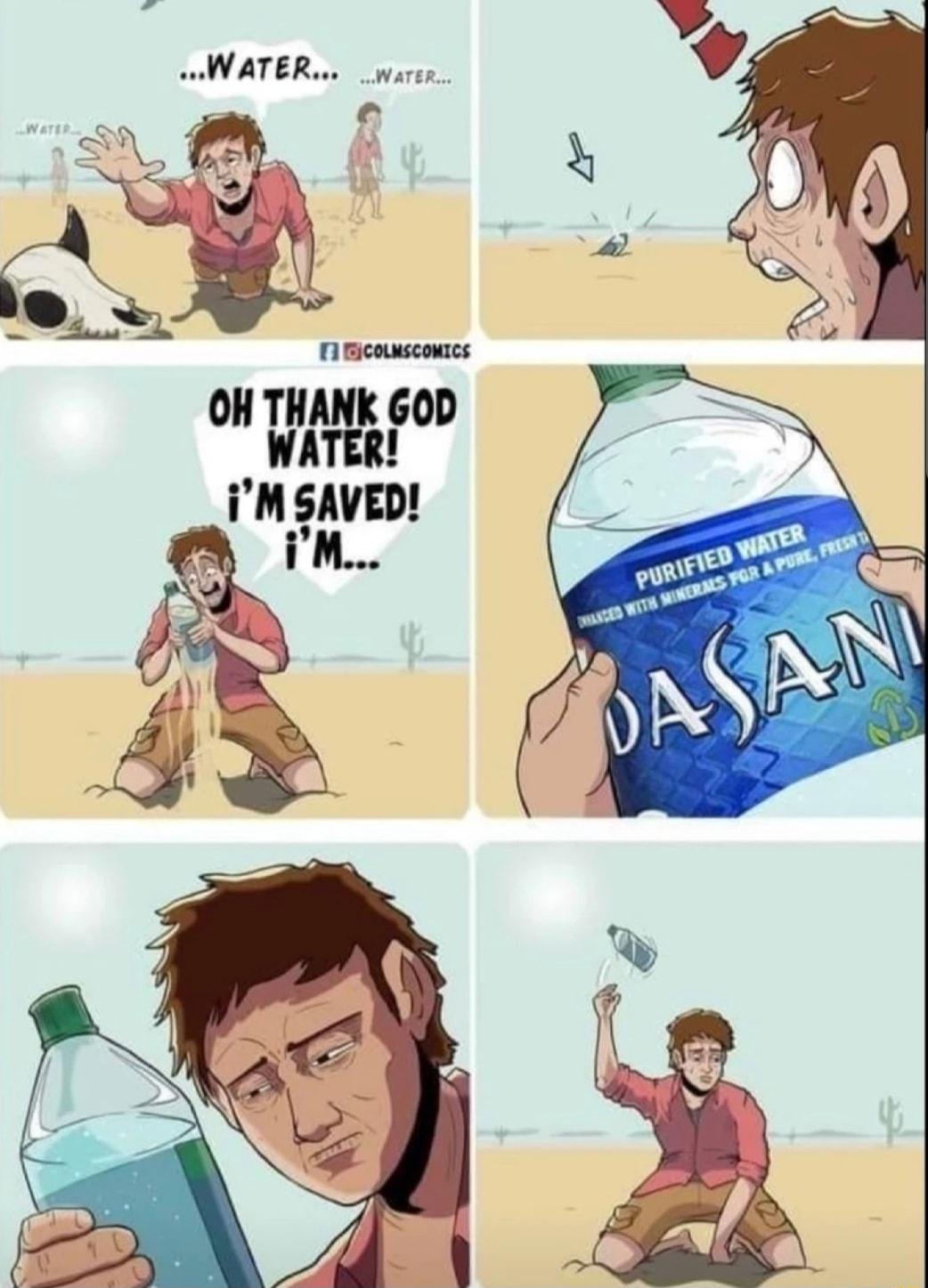 cnssconcs OH THANK 6OD WATER iM SAVED iM