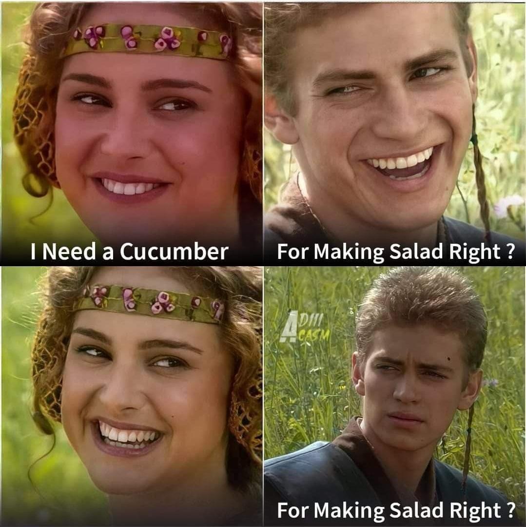 Need Cucumber For Maklng Salad nght For Making Salad Right