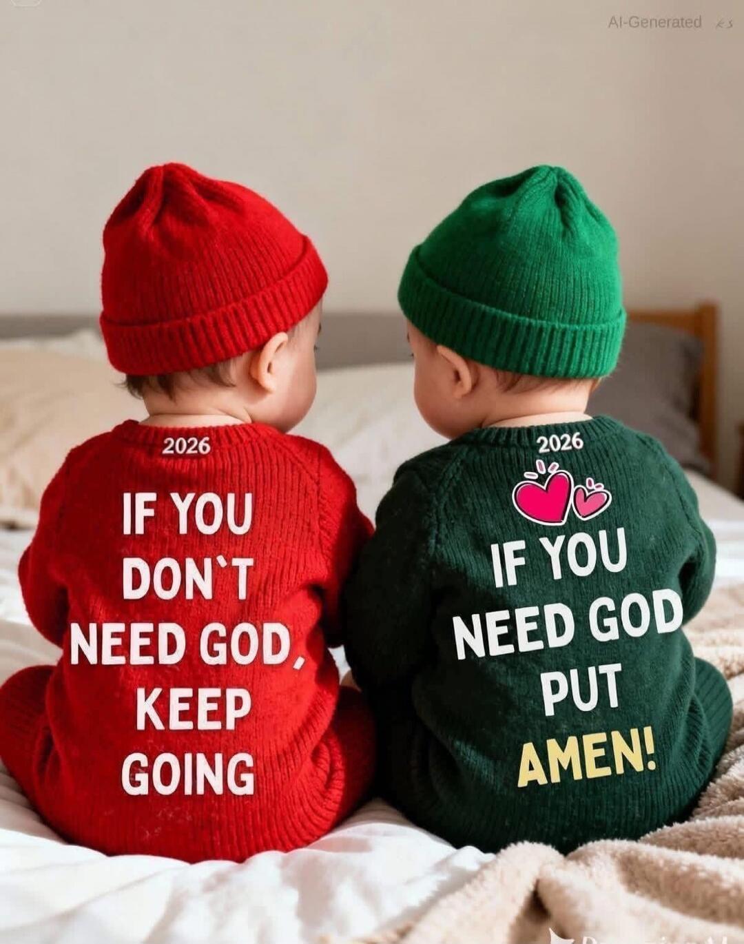 2026 IF YOU DON'T NEED GOD, KEEP GOING 2026 IF YOU NEED GOD PUT AMEN!