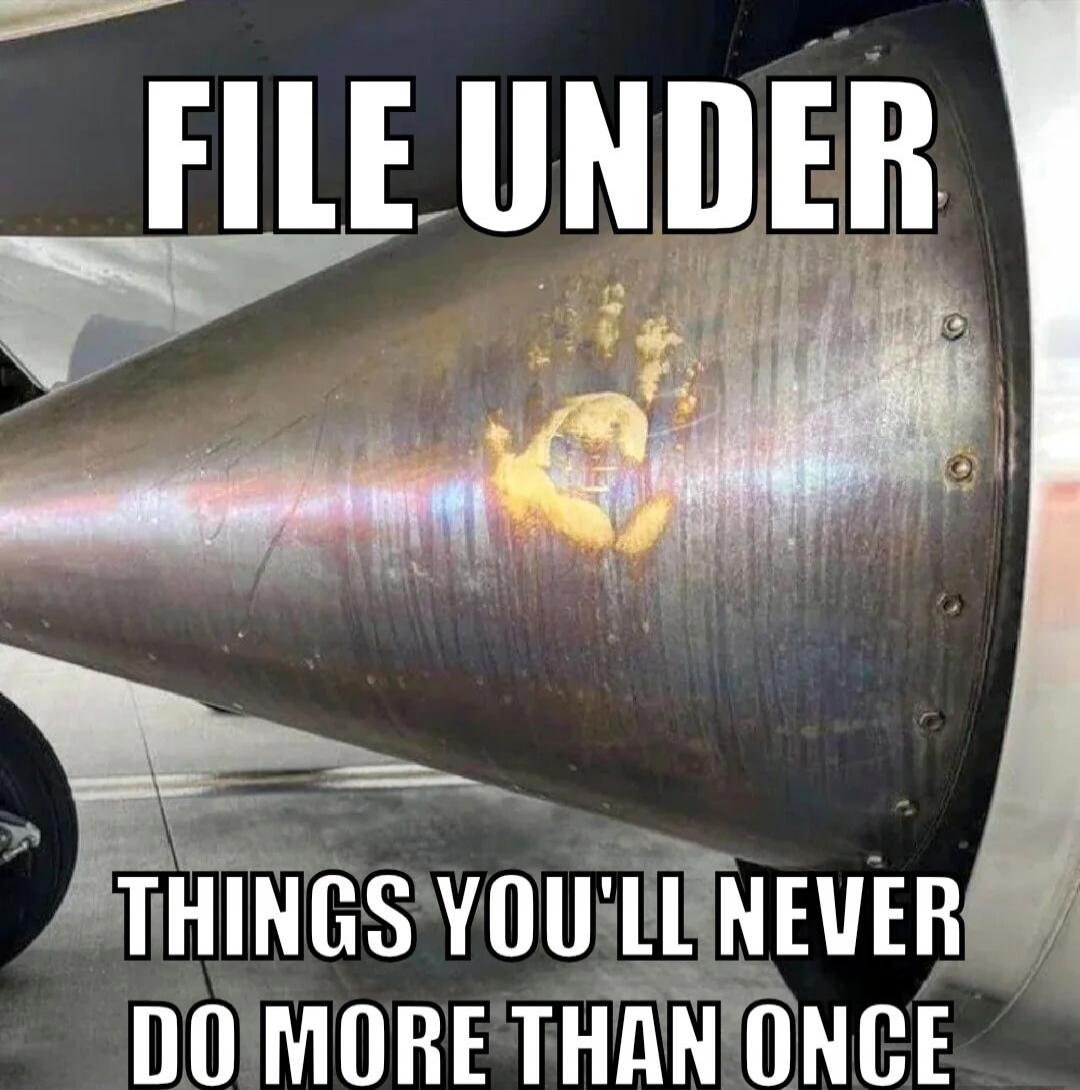 FILE UNDER THINGS YOU'LL NEVER DO MORE THAN ONCE