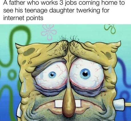 A tather who works 3 Jobs coming home 1o see his teenage daughter twerking for internet points