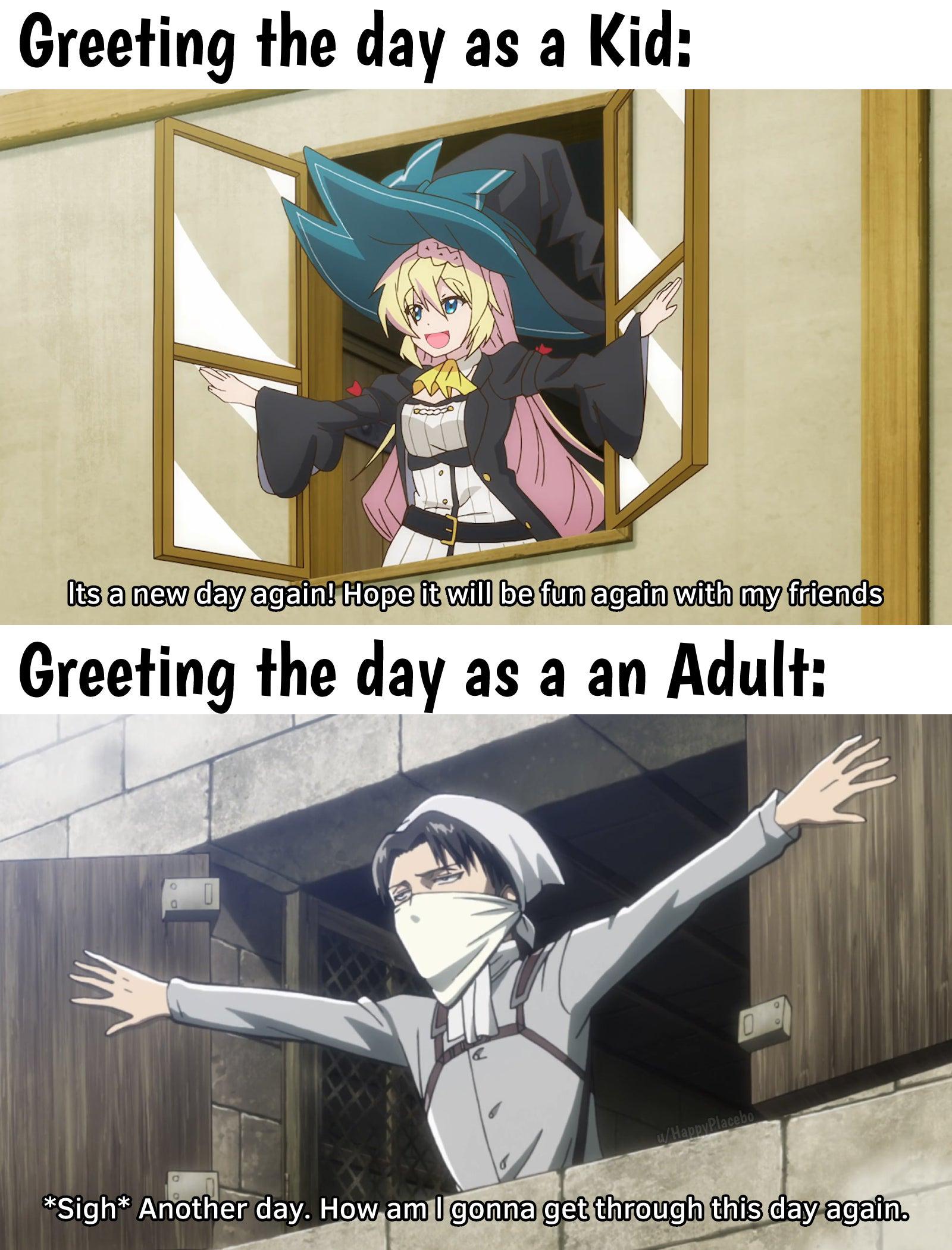 Greeting the day as a Kid