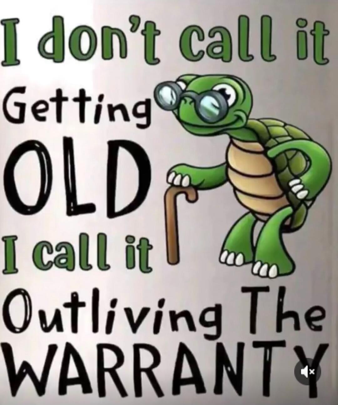 I don't call it Getting OLD I call it Outliving The WARRANTY