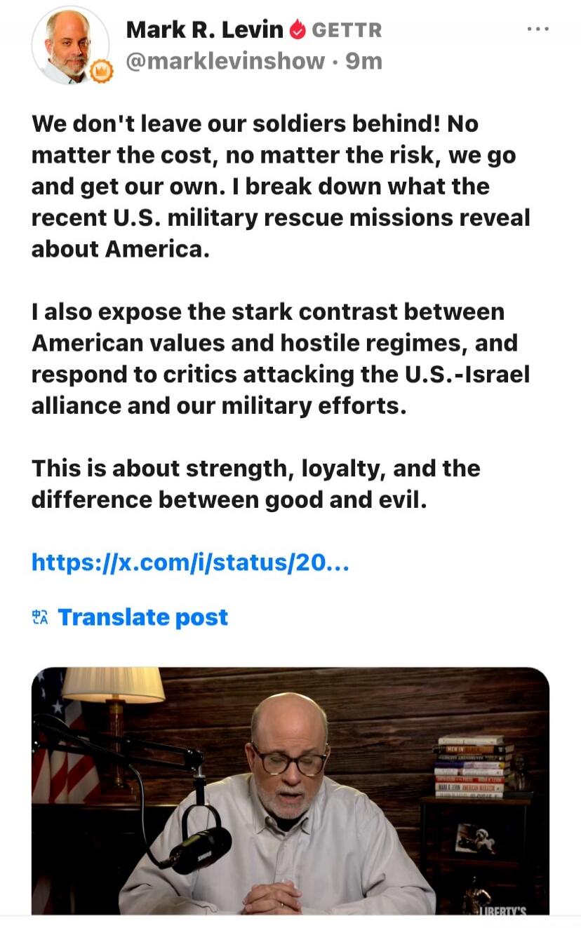 We don't leave our soldiers behind! No matter the cost, no matter the risk, we go and get our own. I break down what the recent U.S. military rescue missions reveal about America. I also expose the stark contrast between American values and hostile regimes, and respond to critics attacking the U.S.-Israel alliance and our military efforts. This is 