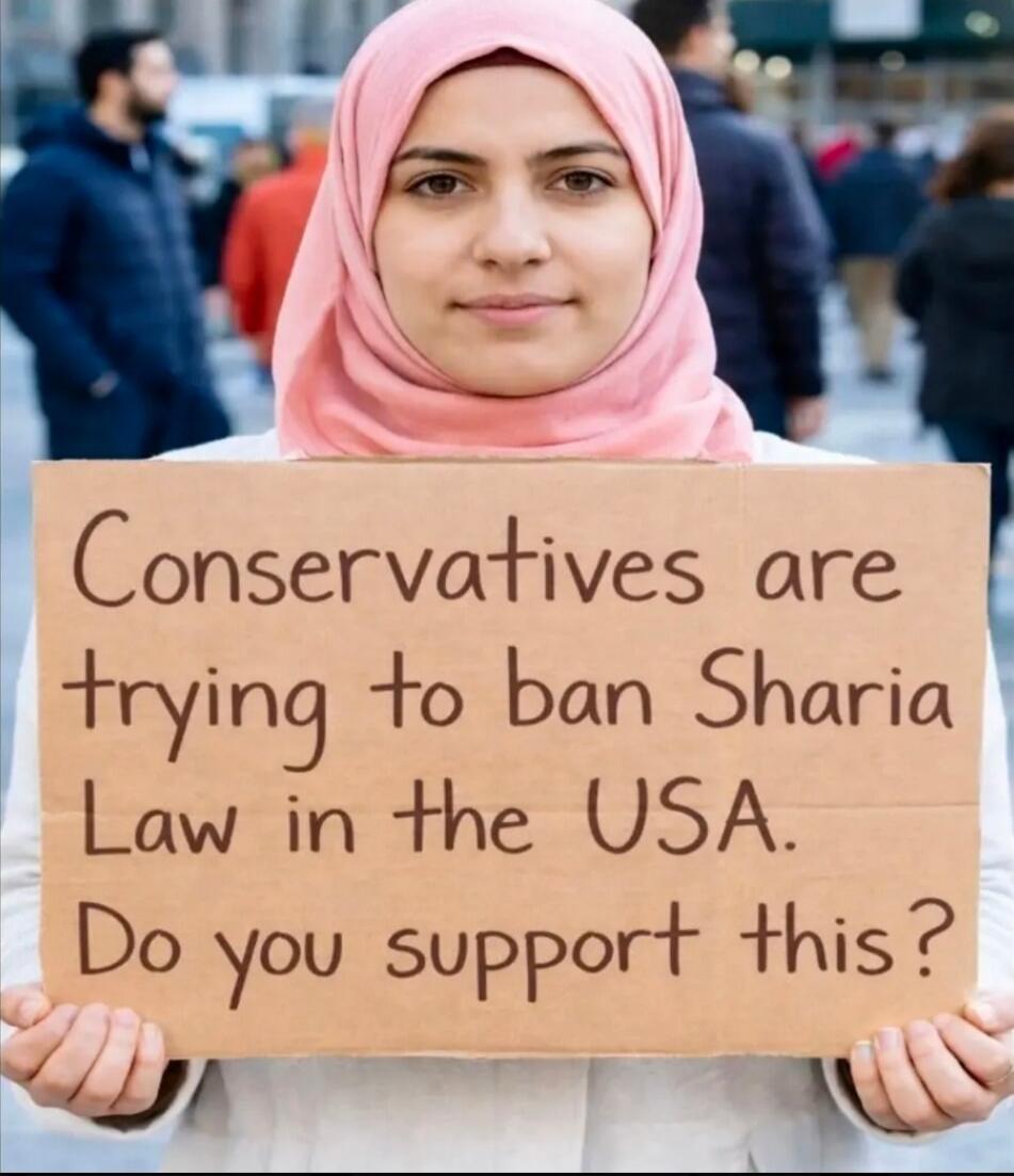Conservatives are trying to ban Sharia Law in the USA. Do you support this?