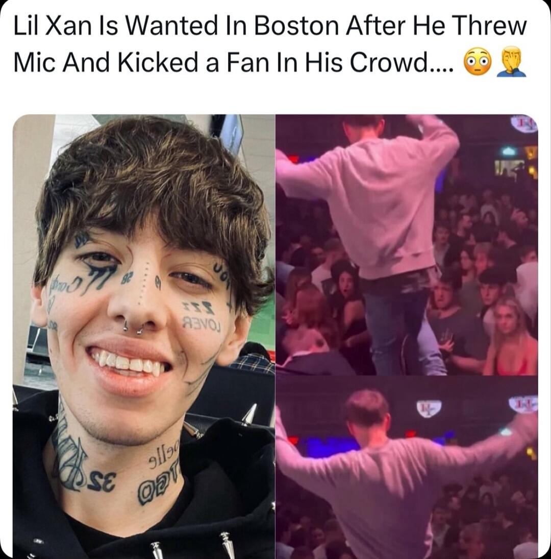 Lil Xan Is Wanted In Boston After He Threw Mic And Kicked a Fan In His Crowd