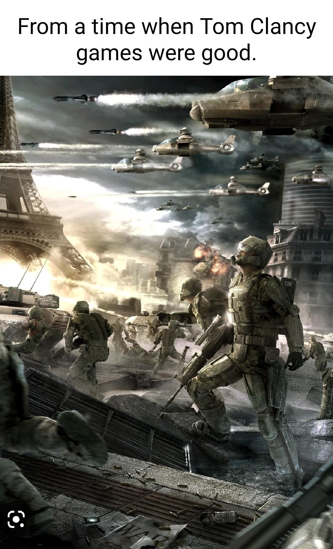 From a time when Tom Clancy games were good