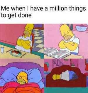 Me when I have a million things to get done