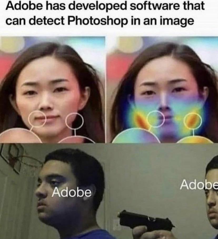 Adobe has developed software that can detect Photoshop in an image Adobe