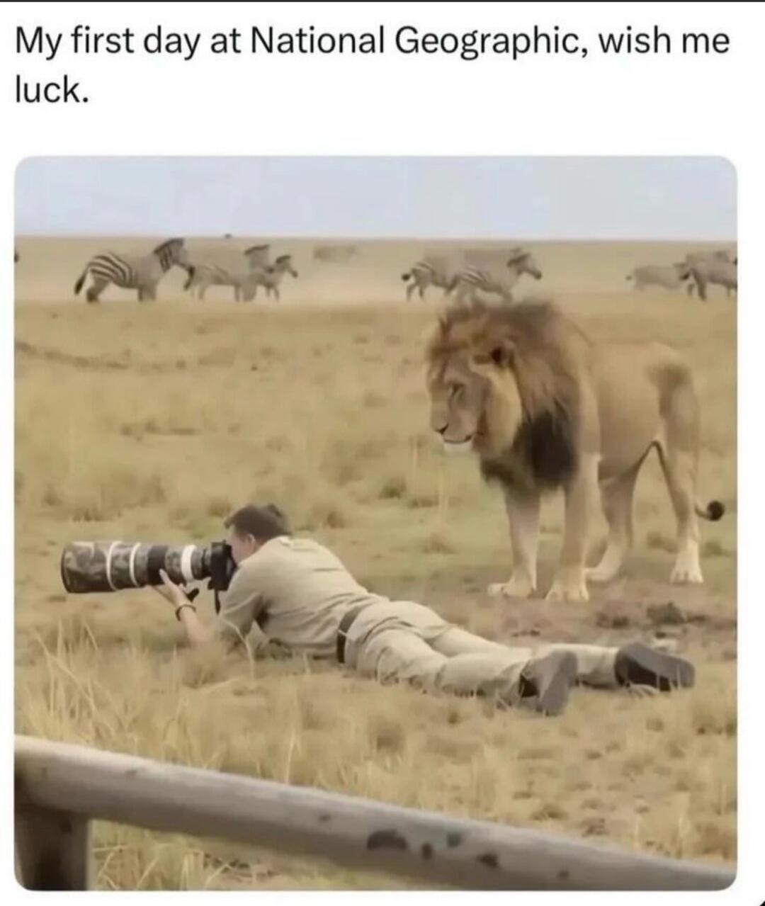 My first day at National Geographic, wish me luck.
