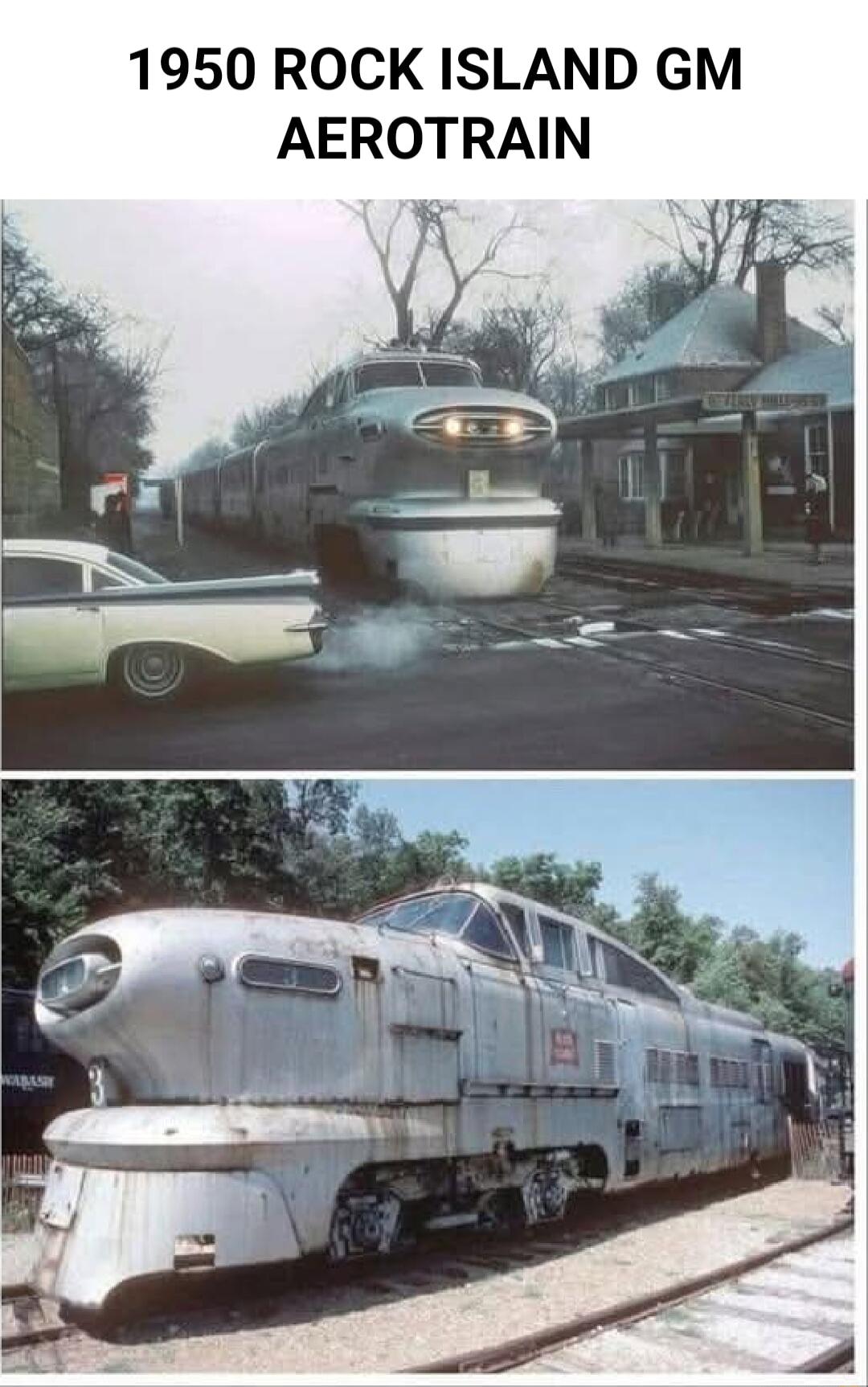 1950 ROCK ISLAND GM AEROTRAIN